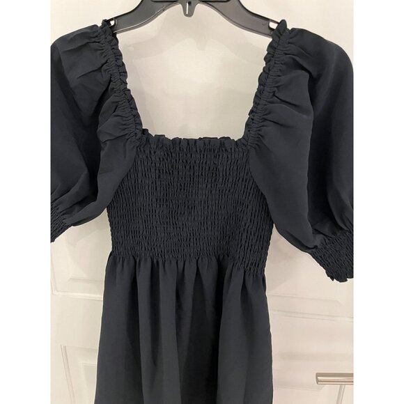 Hill House Athena Nap Dress in Black Crepe Size XXS - Picture 8 of 11
